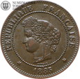 Francja, 5 centimes, 1885 rok