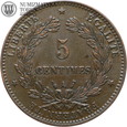 Francja, 5 centimes, 1885 rok