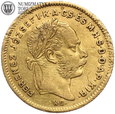 Węgry, 10 franków / 4 forinty 1873, złoto