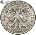 II RP, 5  złotych 1933, Głowa Kobiety