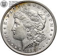 USA, 1 dolar 1884, Morgan, st. 2+, #DR