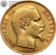 Francja, Ludwik Napoleon, 20 franków 1854 A, złoto