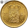 Holandia, Willem, 10 guldenów 1824, Bruksela, złoto