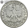 II RP, 5 złotych 1936, Żaglowiec, st. 3+