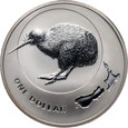 10. Nowa Zelandia, Elżbieta II, 1 dolar 2009, Kiwi #D2