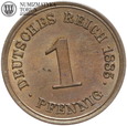 Niemcy, Cesarstwo, 1 pfennig 1885 A, #DR