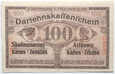 Okupacja Niemiecka Kowno, 100 marek 04.04.1918, #ML
