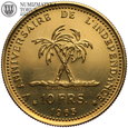 Kongo, 10 franków 1965, Niepodlegość, złoto