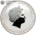 Australia, 1 dolar 2012, Rok Smoka, 1 Oz, Ag999
