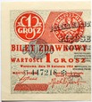 Polska, 1 grosz bilet zdawkowy 28.04.1924, #ML