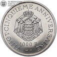 Monako, 1000 franków, 1974 rok, platyna