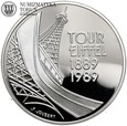 Francja, 5 franków 1989, Wieża Eiffla, #DS