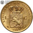 Holandia, 10 guldenów 1888, złoto