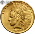 USA, 10 dolarów 1932, Indianin, złoto
