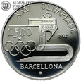 Włochy, 500 lirów 1992, Letnia Olimpiada Barcelona '92, st. L 