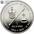 Tonga, 1 Pa'anga 1993, Rocznica Koronacji, #FR