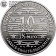 Francja, 10 franków / 1 1/2 euro 1996, Myśliciel, st. L
