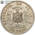 Chile, 1 peso 1891, #FT