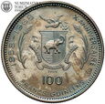 Gwinea, zestaw 4 monet 100- 500 franków 1969, #FR