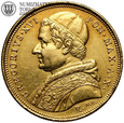 Watykan, Grzegorz VXI, 10 scudi 1840 R, Rzym, złoto