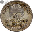Węgry, 20 krajcarów 1870 GYF, #S1