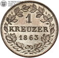 Niemcy, Bayern, 1 kreuzer 1863