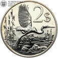 Kajmany, 2 dolary 1972, Czapla Modra