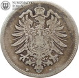 Niemcy, Cesarstwo, 1 marka, 1873 rok, D, rzadkie