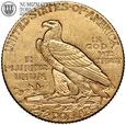 USA, 2,5 dolara 1925 D, Indianin, złoto