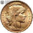 Francja, 20 franków 1912, Kogut, złoto