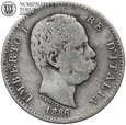 Włochy, 1 lira 1886, st. 3, #BB