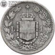 Włochy, 1 lira 1886, st. 3, #BB