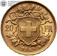 Szwajcaria, 20 franków 1949, #LL