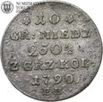 S. A. Poniatowski, 10 groszy miedziane 1790 EB, st. 3+
