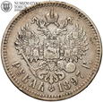 Rosja, Mikołaj II,1 rubel 1897 (★★), #S14