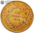 Francja, Napoleon III, 10 franków 1859 A, złoto, st. 3