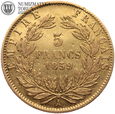 Francja, 5 franków 1859 A, złoto