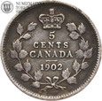 Kanada, Edward VII, 5 centów 1902 #73