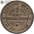 Niemcy, Saksonia, 1 grosz 1863 B, #S9