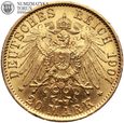 Prusy, Wilhelm II, 20 marek 1907 A, złoto