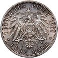 3. Prusy, Wilhelm II, 5 marek 1901 A, 200 lecie Prus