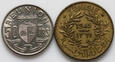 Kolonie francuskie, zestaw 2 monet, #FA