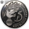 Francja, 5 franków, 50 lat ONZ, 1995 rok