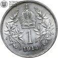 Austria, 1 korona 1914, st. 2+