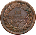 Francja, 1 décime dupré 1796-1800 I, data nieczytelna, #LL