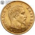 Francja, Napoleon III, 5 franków 1860 BB, złoto