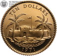 Bahamy, 10 dolarów 1971, Fort, złoto