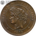 Francja, 10 centimes, 1896 rok
