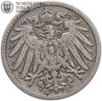 Niemcy, Cesarstwo, 5 pfennig 1899 G, #DR