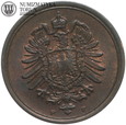 Niemcy, Cesarstwo, 1 pfennig 1887 F, #DR